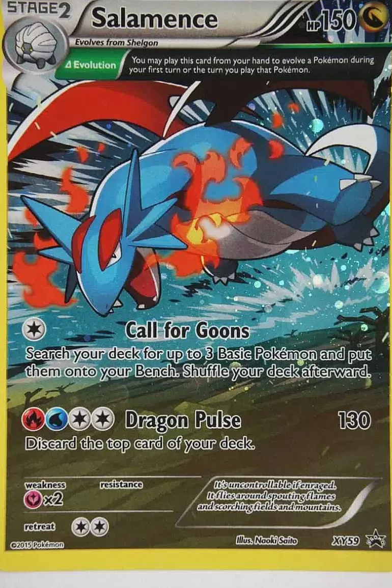 Pocket Monster Pokémon Kort-Salamence Xy59 Full Art