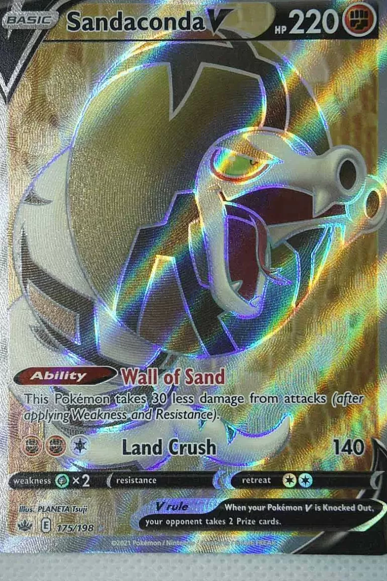 Pocket Monster Pokémon Kort-Sandaconda V 175/198 Full Art