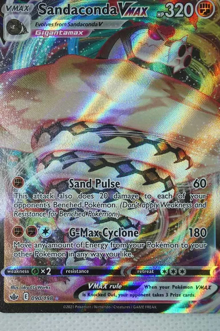 Pocket Monster Pokémon Kort-Sandaconda Vmax 090/198