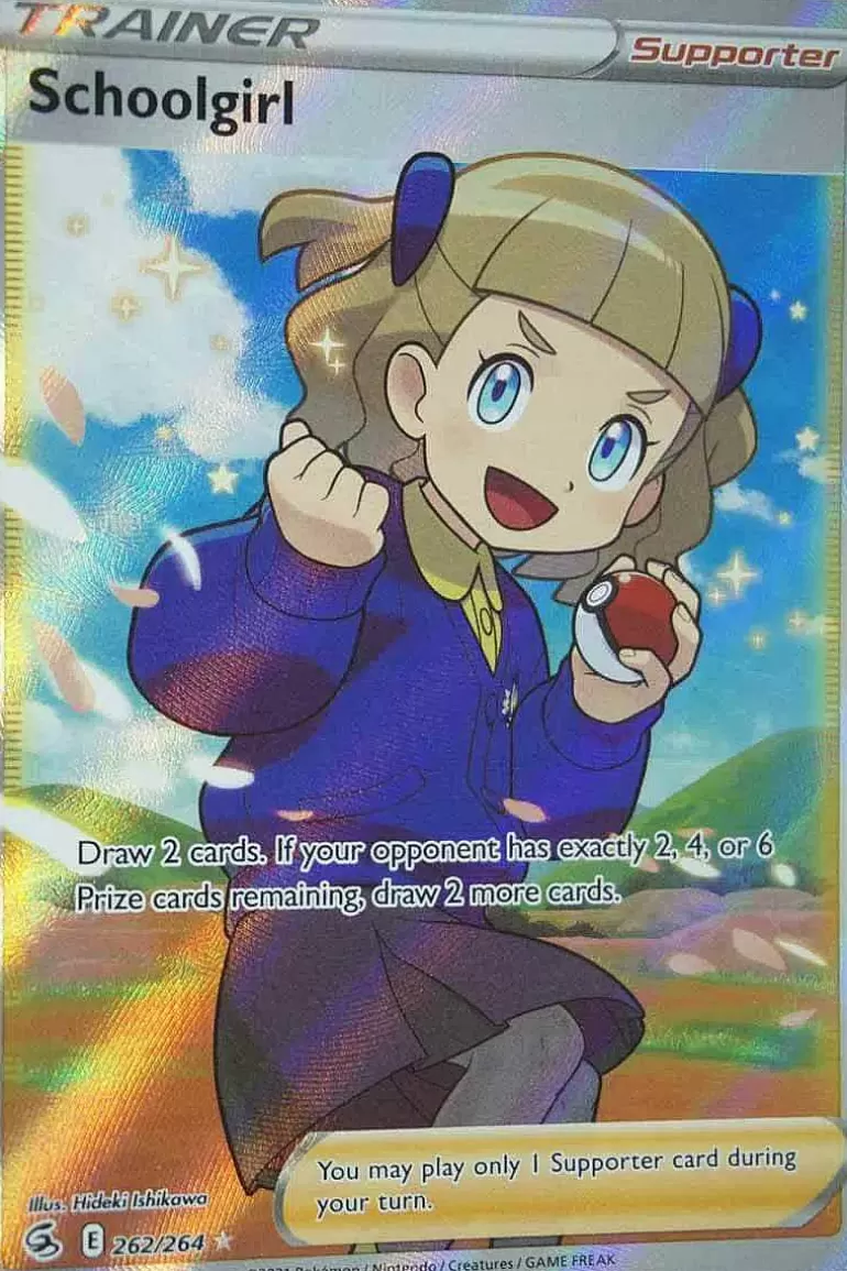 Pocket Monster Pokémon Kort-Schoolgirl 262/264 Full Art