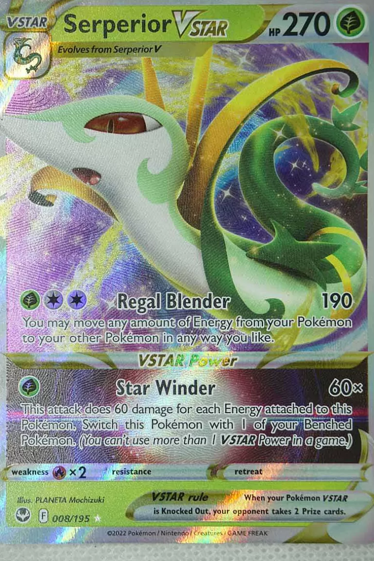 Pocket Monster Pokémon Kort-Serperior Vstar 008/195