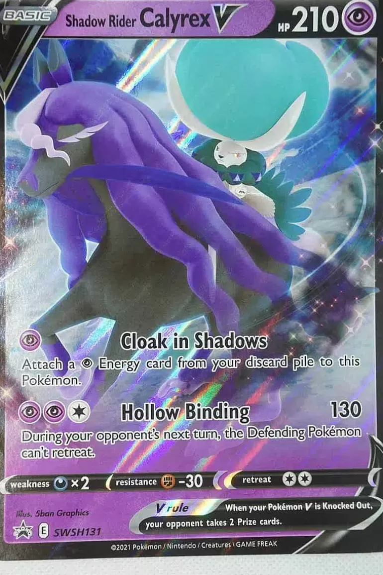 Pocket Monster Pokémon Kort-Shadow Rider Calyrex V Swsh131