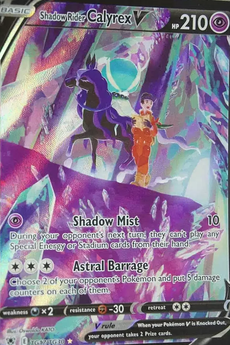 Pocket Monster Pokémon Kort-Shadow Rider Calyrex V Tg17/Tg30