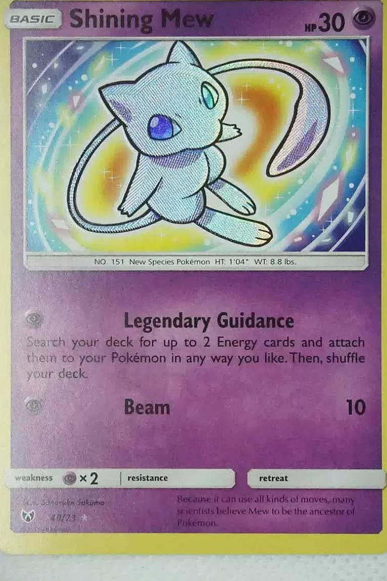 Pocket Monster Pokémon Kort-Shining Mew 40/73