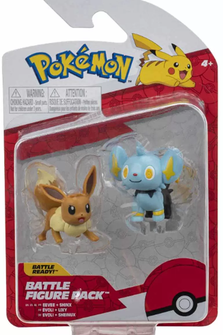 Pocket Monster Pokémon Figurer-Shinx Og Eevee Battle Figurer