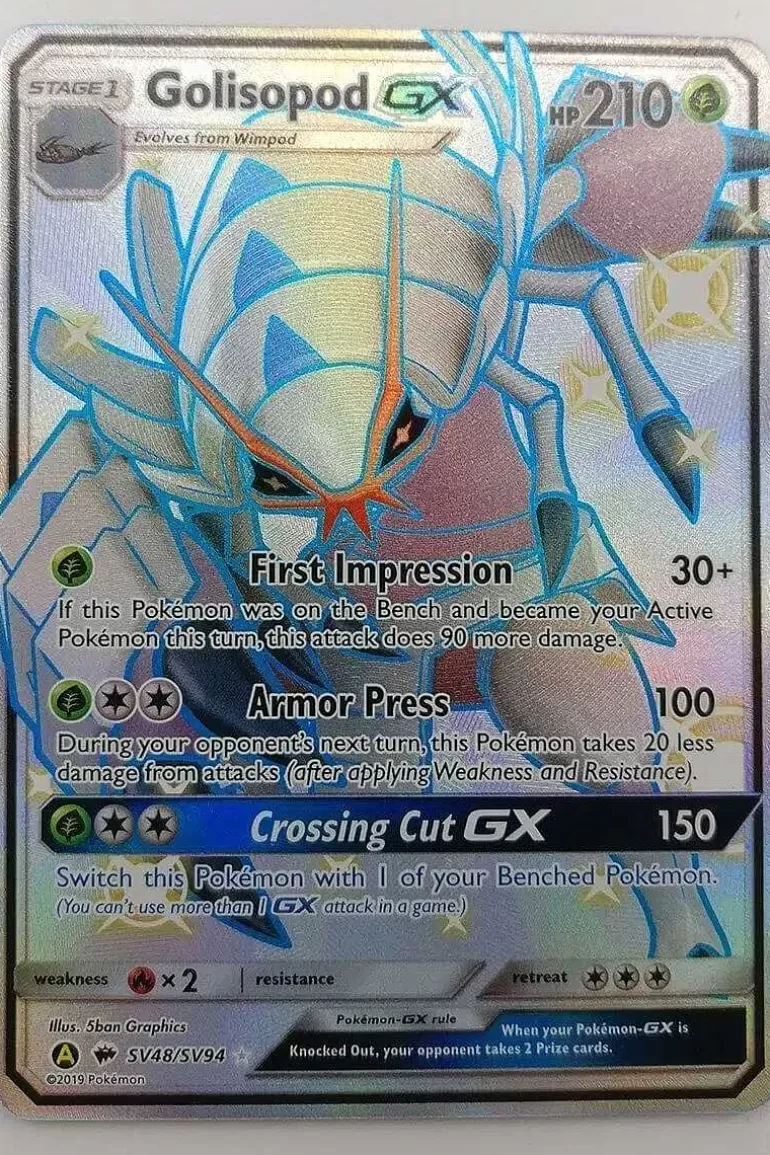 Pocket Monster Pokémon Kort-Shiny Golisopod Gx Sv48/Sv94