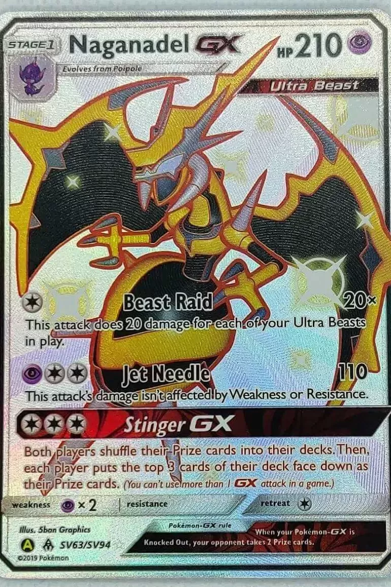 Pocket Monster Pokémon Kort-Shiny Naganadel Gx Sv63/Sv94