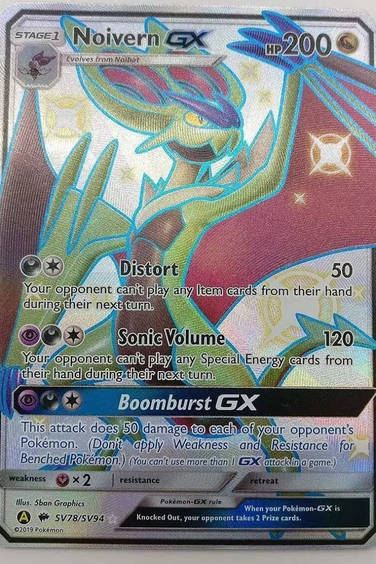 Pocket Monster Pokémon Kort-Shiny Noivern Gx Sv78/Sv94