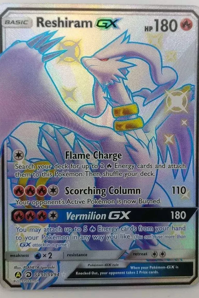 Pocket Monster Pokémon Kort-Shiny Reshiram Gx Sv51/Sv94