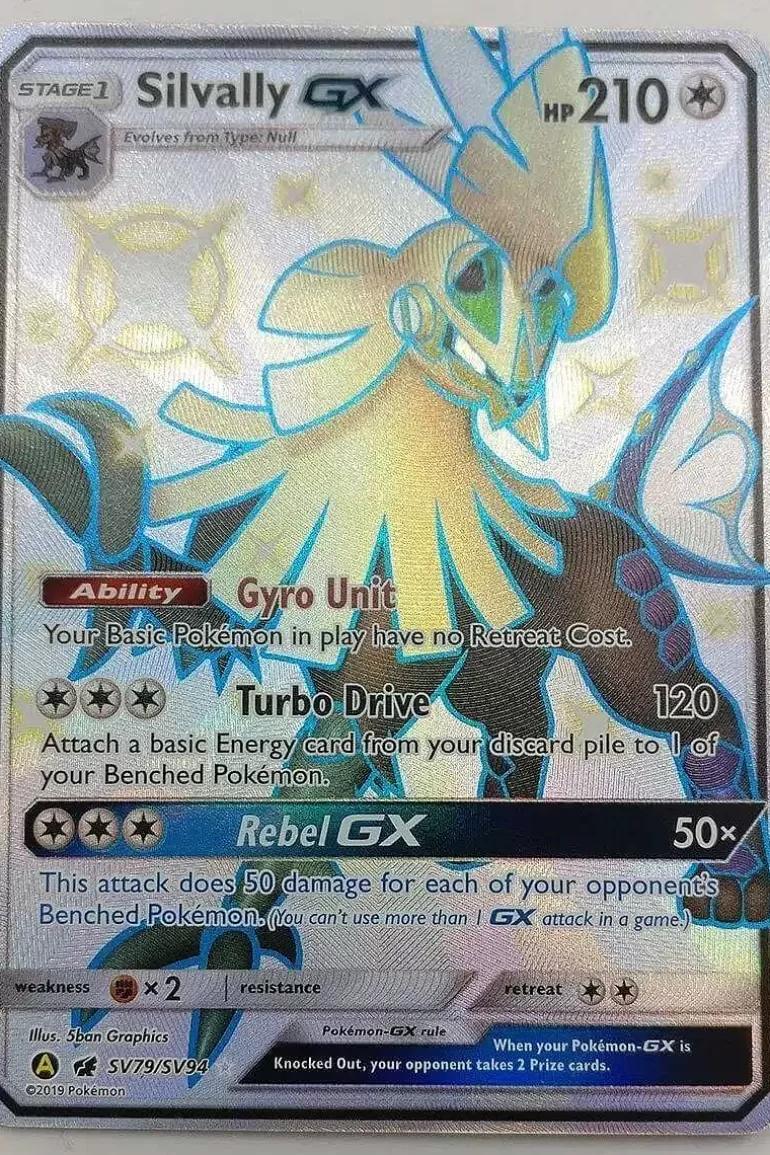 Pocket Monster Pokémon Kort-Shiny Silvally Gx Sv79/Sv94