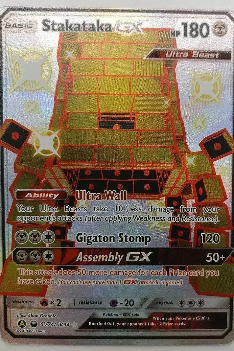 Pocket Monster Pokémon Kort-Shiny Stakataka Gx Sv74/Sv94