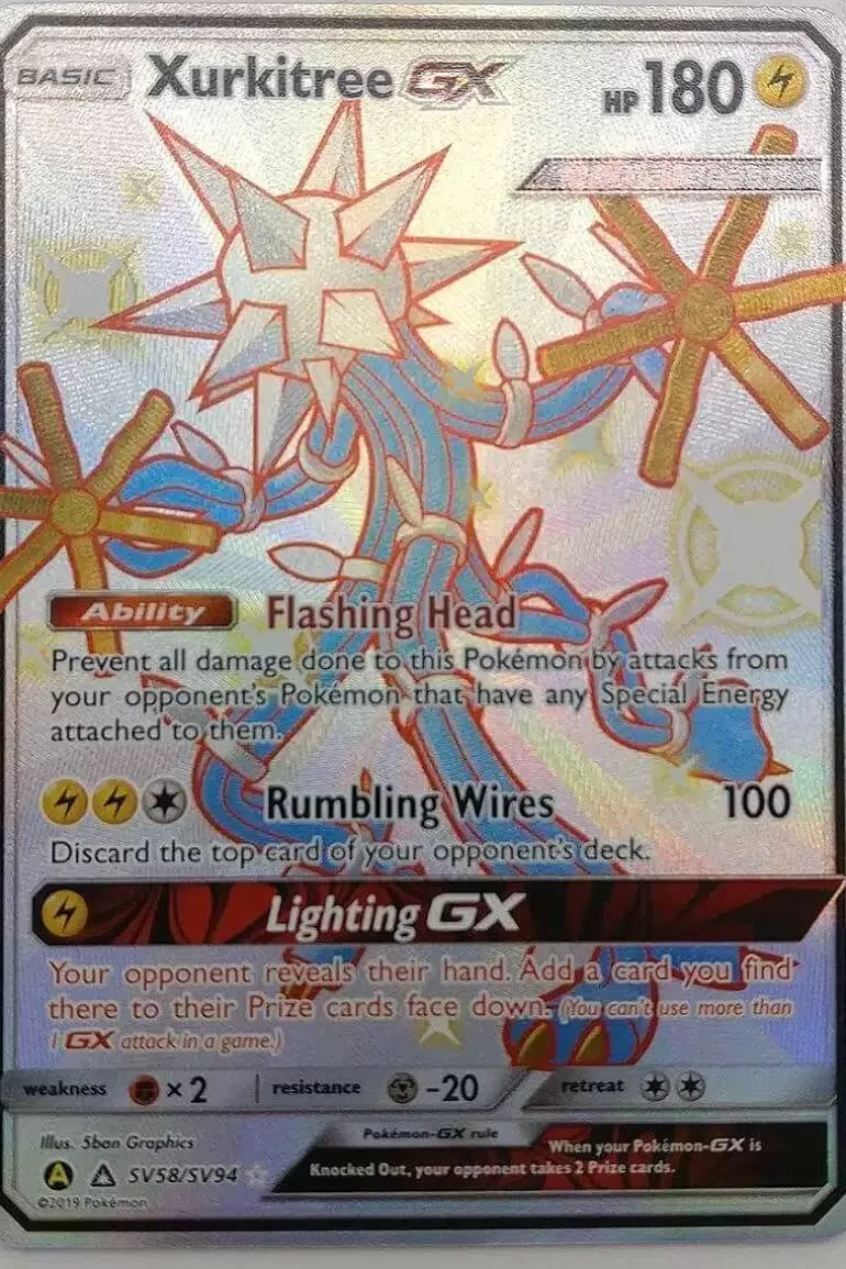 Pocket Monster Pokémon Kort-Shiny Xurkitree Gx Sv58/Sv94