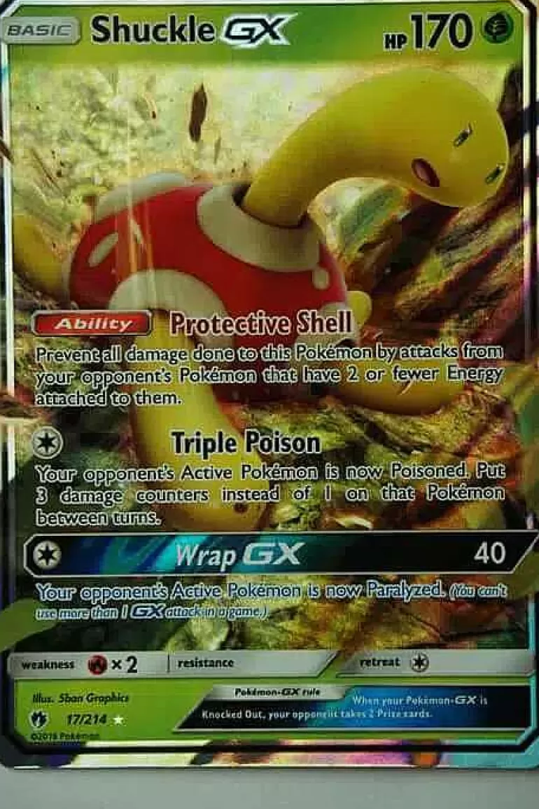 Pocket Monster Pokémon Kort-Shuckle Gx 17/214