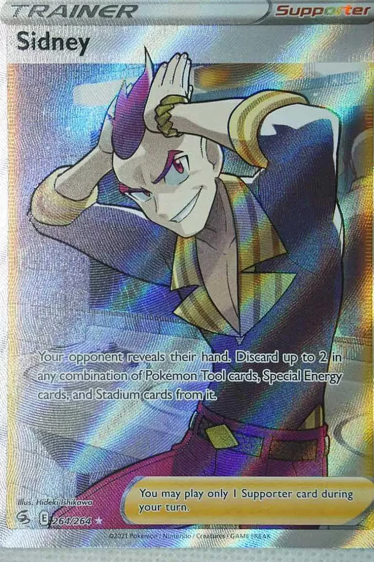 Pocket Monster Pokémon Kort-Sidney 264/264 Full Art
