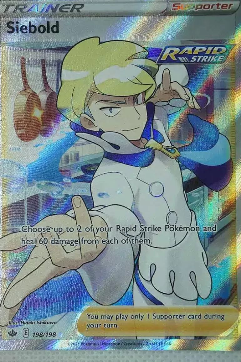 Pocket Monster Pokémon Kort-Siebold 198/198 Full Art