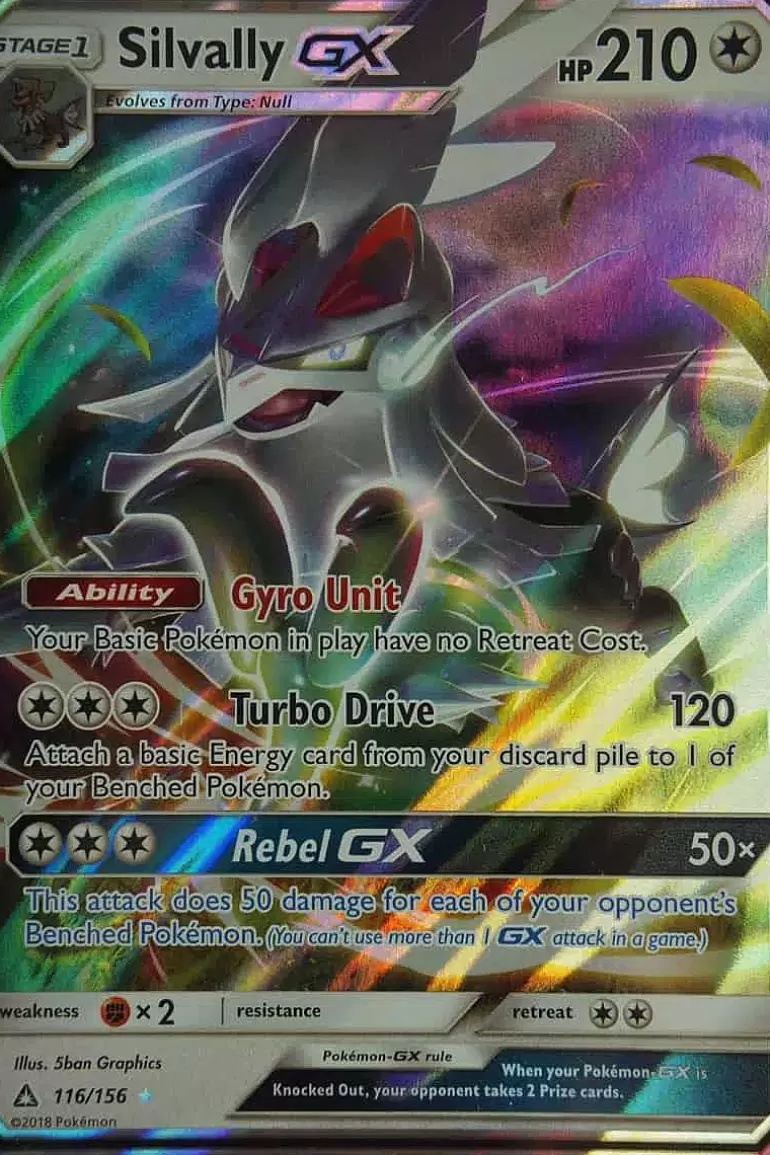Pocket Monster Pokémon Kort-Silvally Gx 116/156