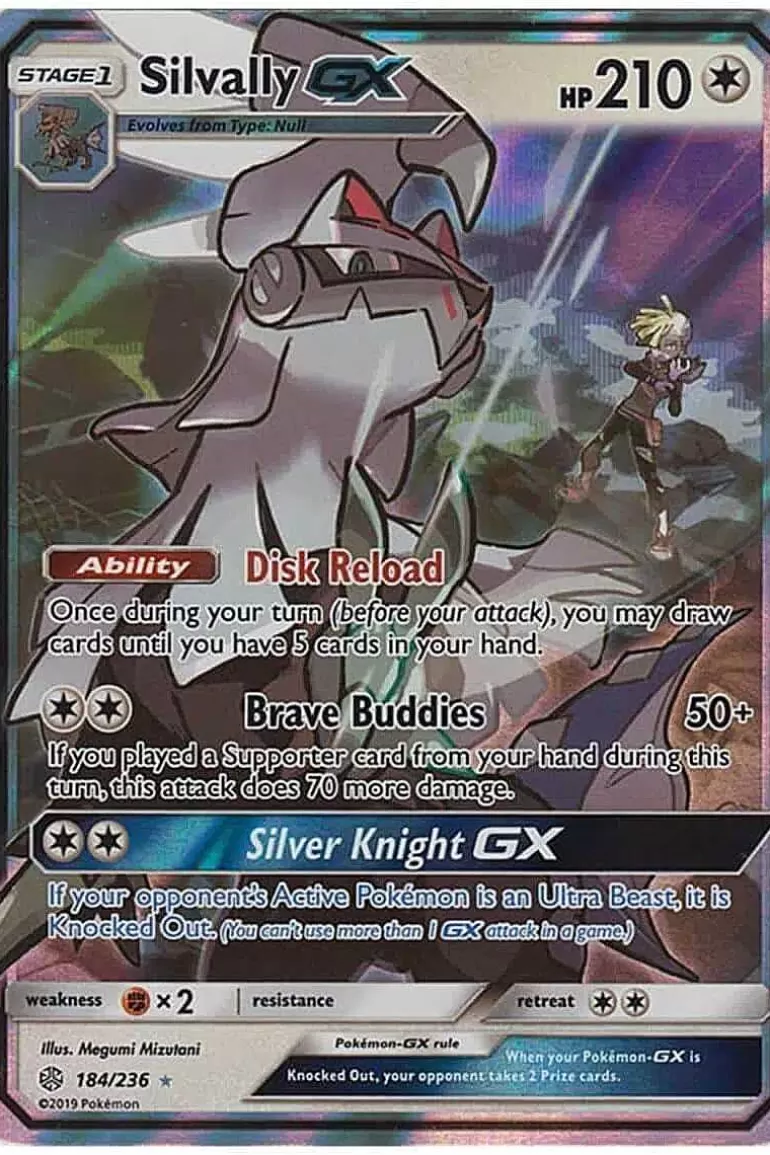 Pocket Monster Pokémon Kort-Silvally Gx 184/236