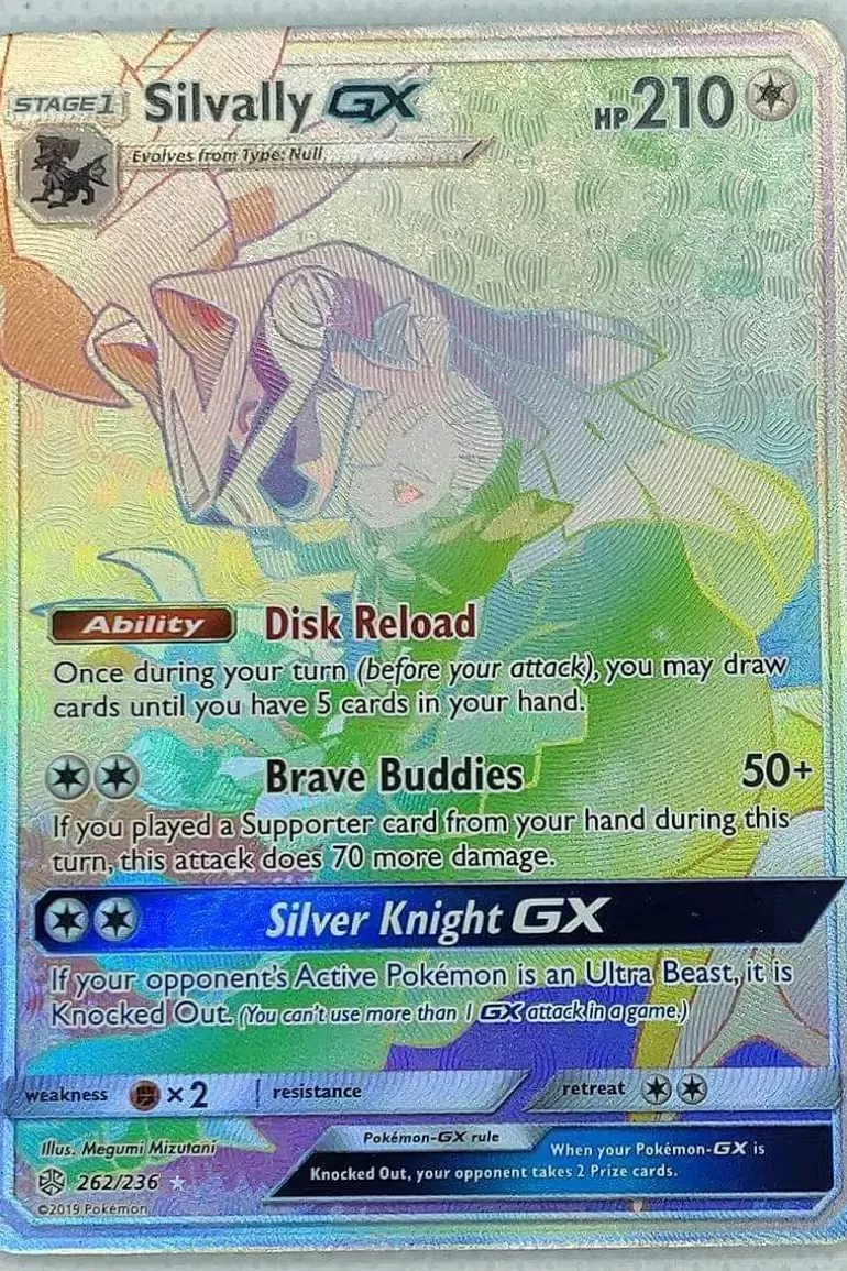 Pocket Monster Pokémon Kort-Silvally Gx 262/236 Hyper Rare