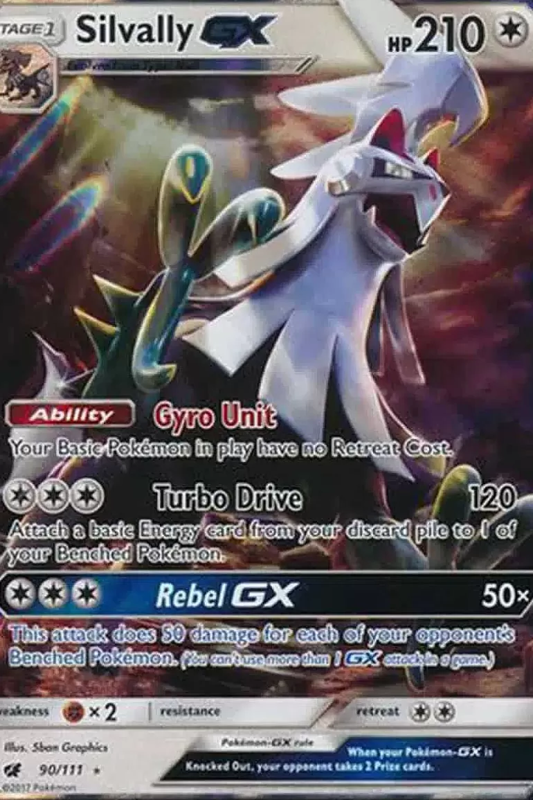 Pocket Monster Pokémon Kort-Silvally Gx 90/111