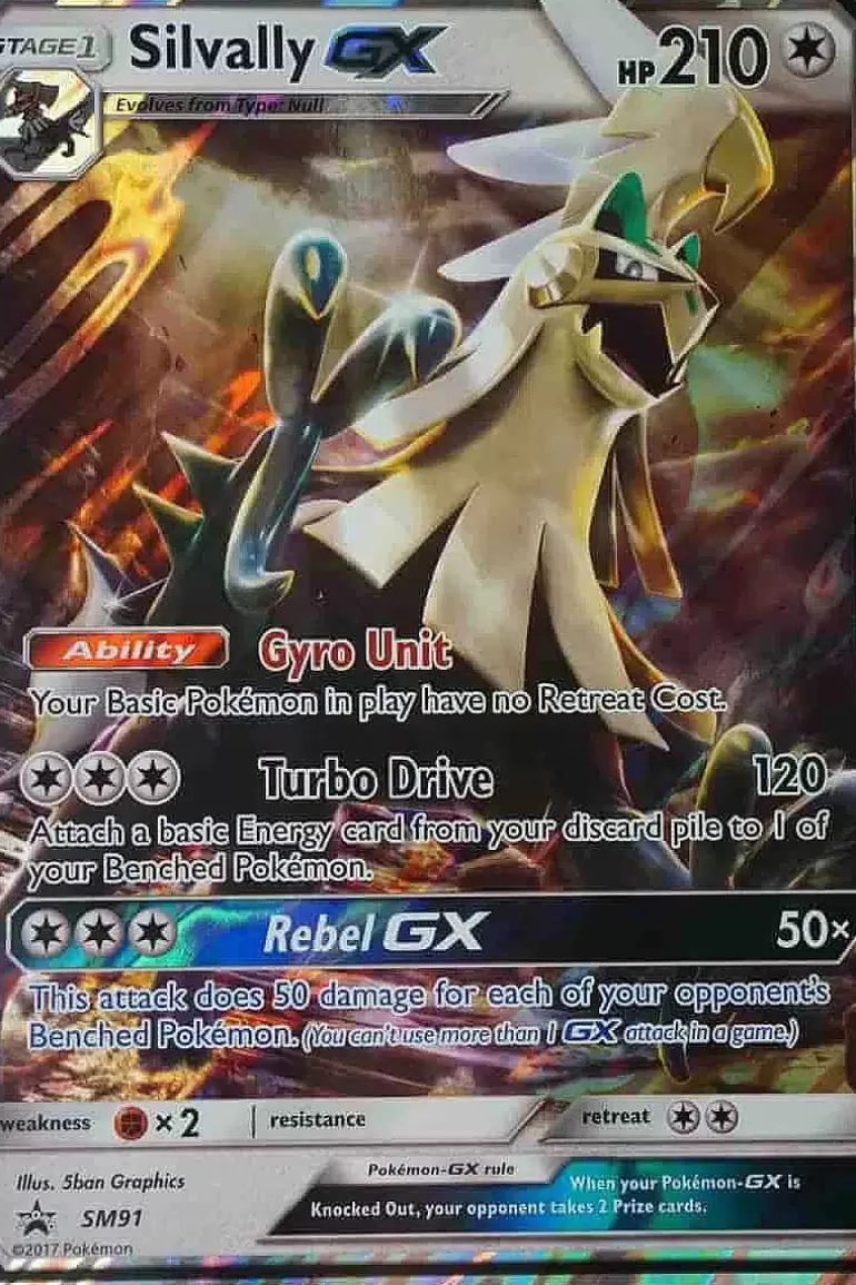 Pocket Monster Pokémon Kort-Silvally Gx Sm91 Stor
