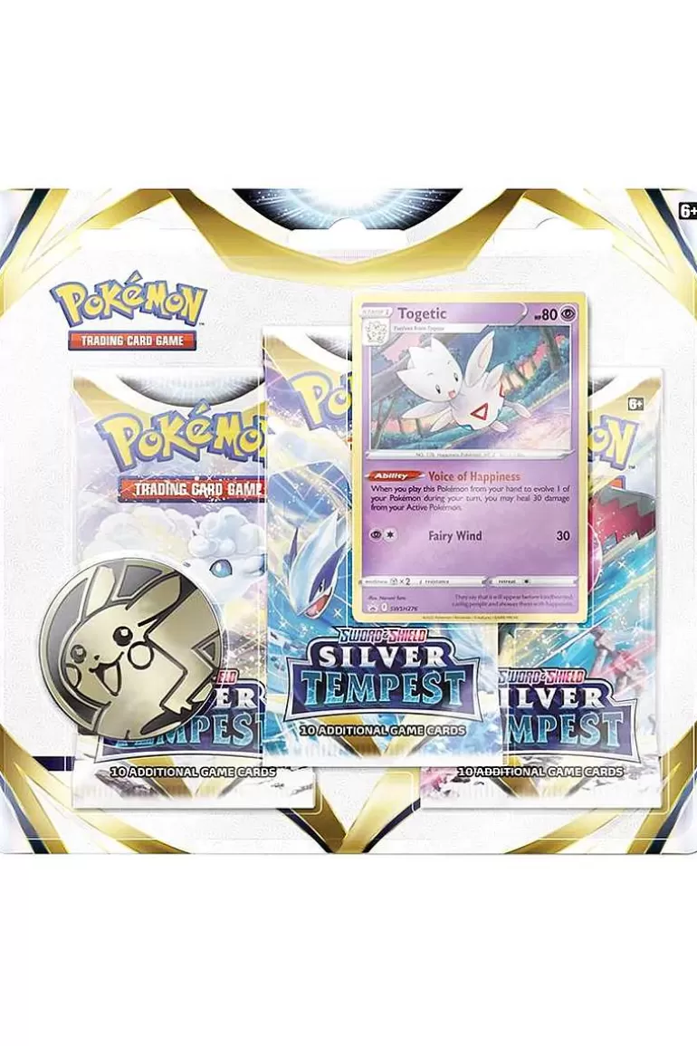 Pocket Monster Pokémon Kort-Silver Tempest Blisterpakke Med Togetic Og 3 Boosterpakker
