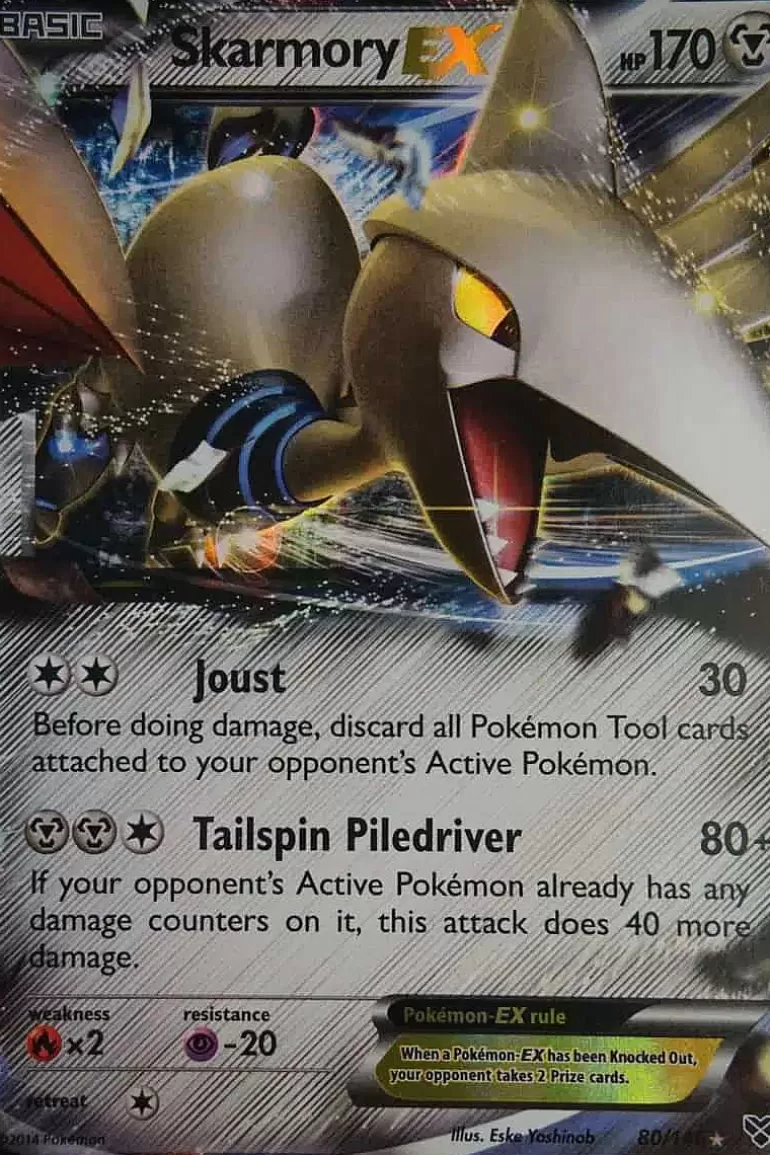 Pocket Monster Pokémon Kort-Skarmory Ex 80/146
