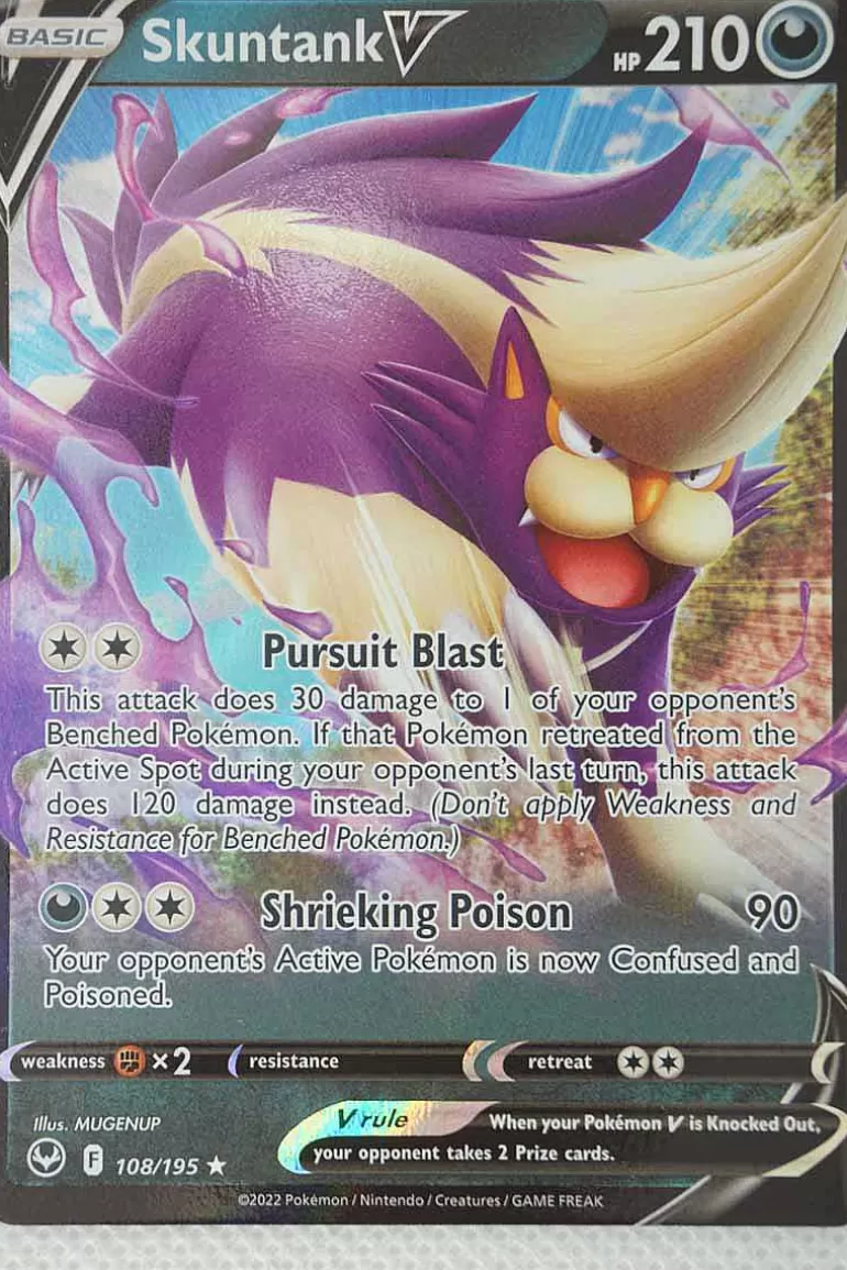 Pocket Monster Pokémon Kort-Skuntank V 108/195