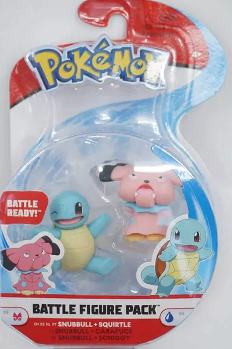 Pocket Monster Pokémon Figurer-Snubbull Og Squirtle Figurer