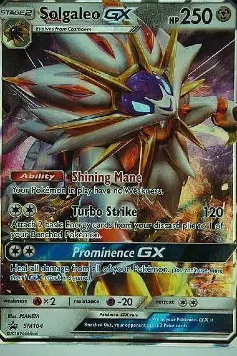 Pocket Monster Pokémon Kort-Solgaleo Gx Sm104