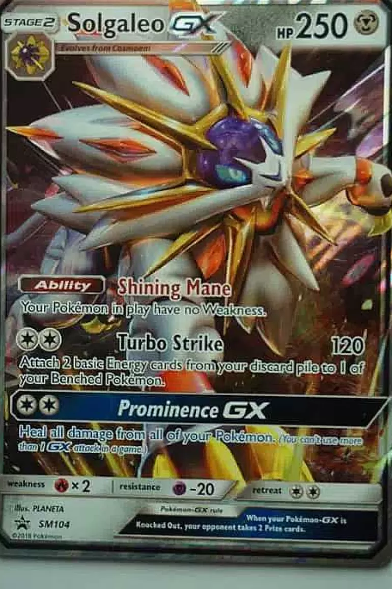 Pocket Monster Pokémon Kort-Solgaleo Gx Sm104 Stor