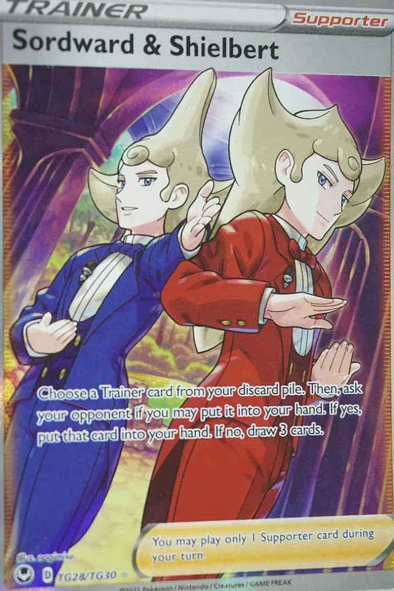 Pocket Monster Pokémon Kort-Sordward & Shielbert Tg28/Tg30 Full Art