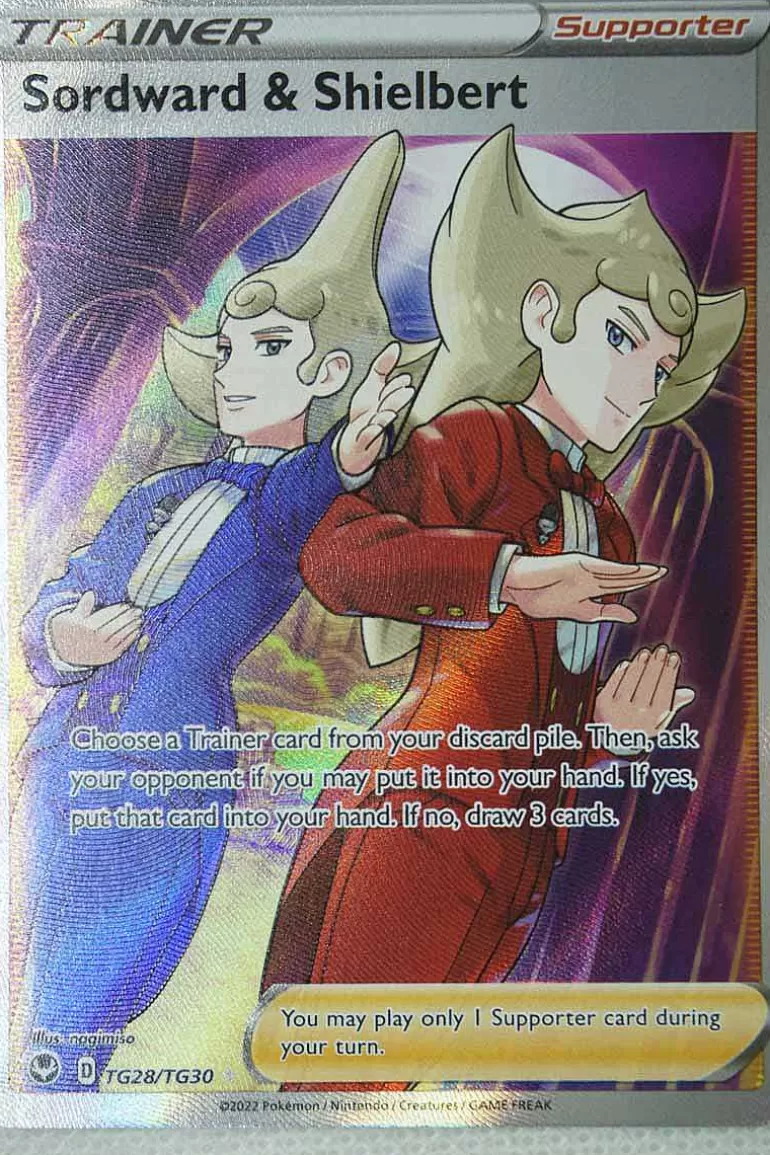 Pocket Monster Pokémon Kort-Sordward & Shielbert Tg28/Tg30 Full Art