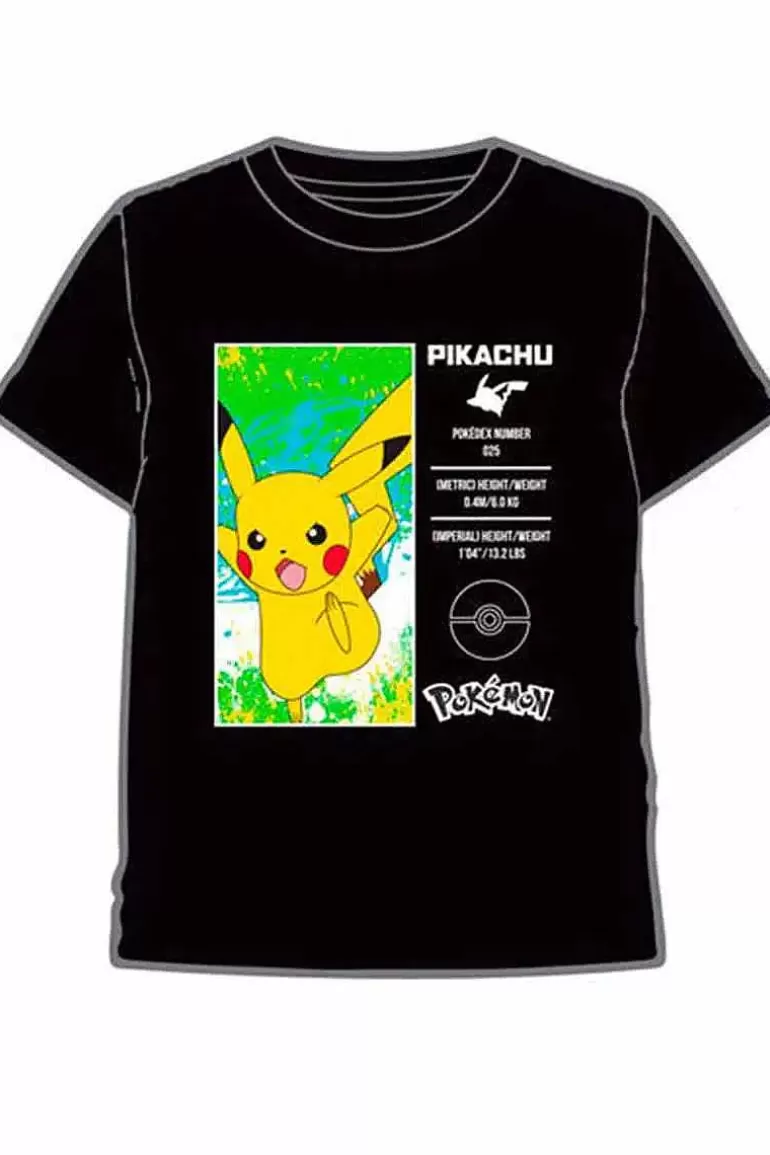 Pocket Monster Pokémon Til Børneværelset-Sort Pikachu T Shirt Born