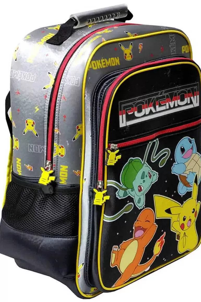 Pocket Monster Pokémon Skoleudstyr-Sort Taske Med Populaere Pokemons