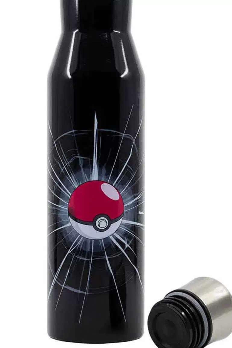Pocket Monster Pokémon Skoleudstyr-Sort Termoflaske I Rustfrit Stal