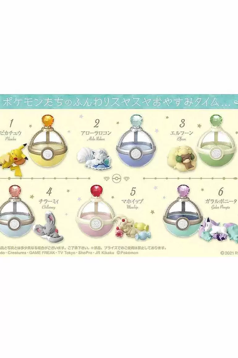 Pocket Monster Pokémon Figurer-Sovende Japanske Pokémon Figurer I Kapsel