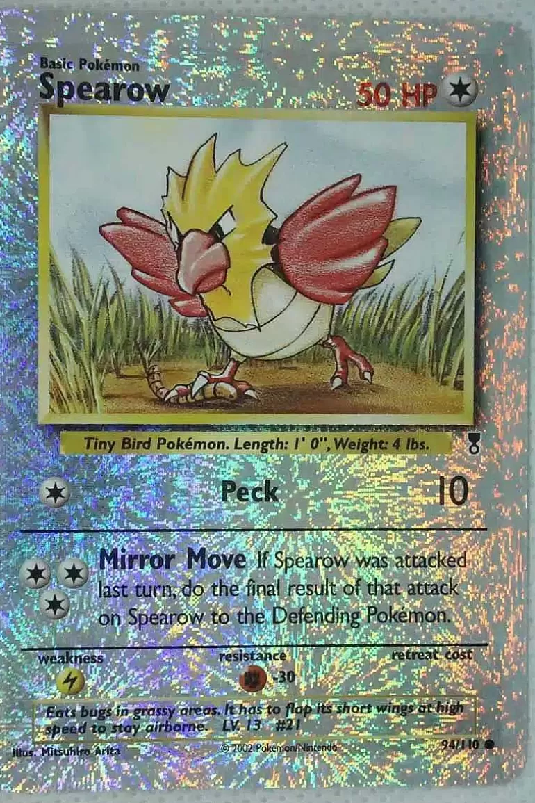 Pocket Monster Pokémon Kort-Spearow 94/110 Special Holo Edition