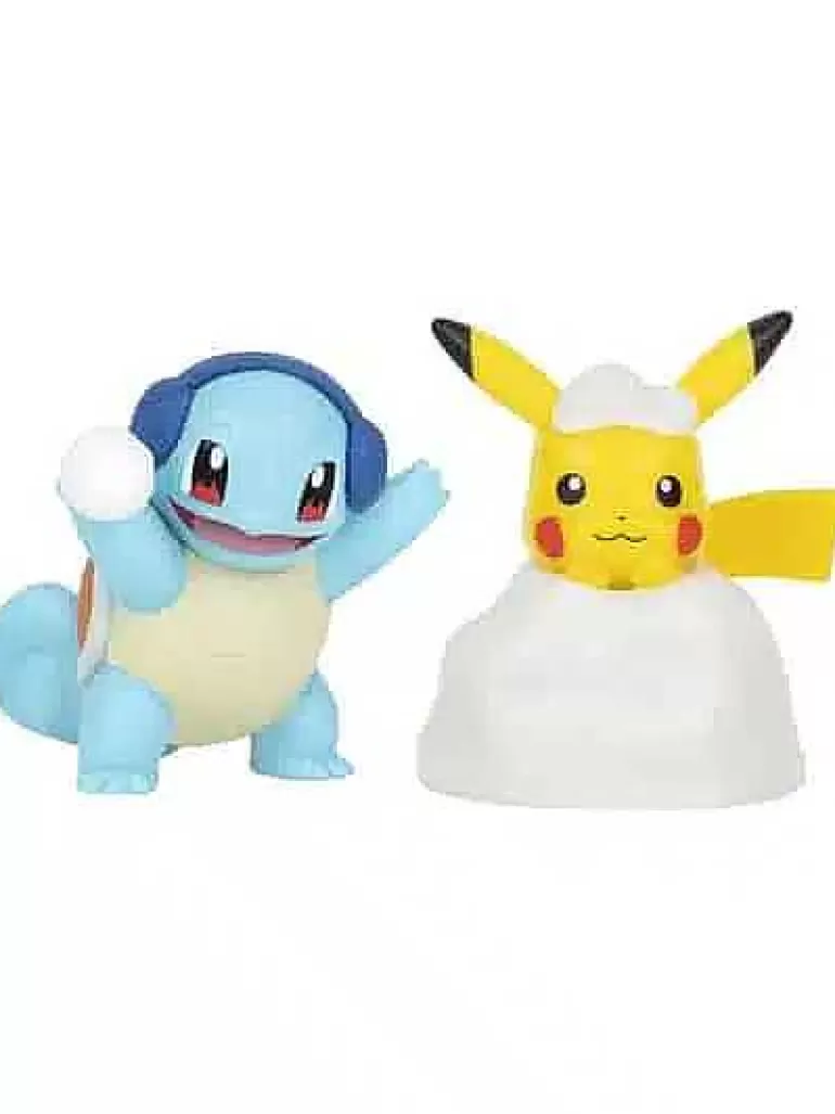 Pocket Monster Pokémon Figurer-Squirtle & Pikachu Julefigurer