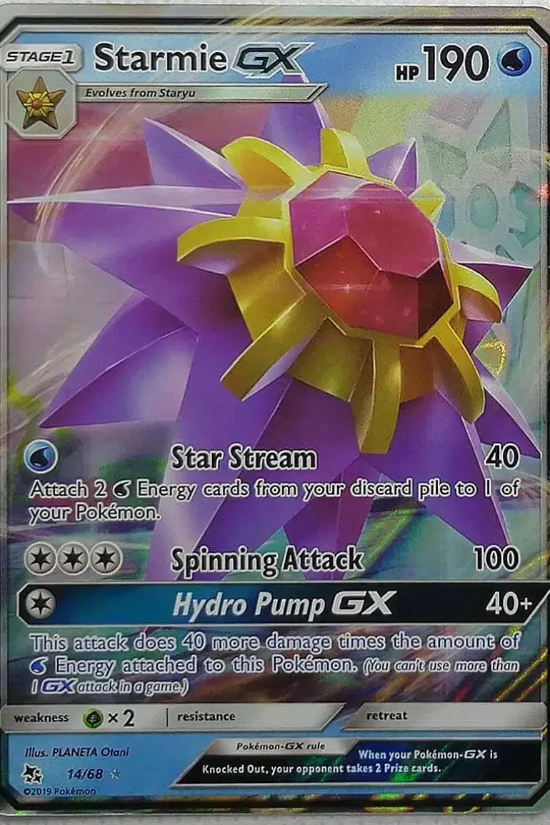 Pocket Monster Pokémon Kort-Starmie Gx 14/68