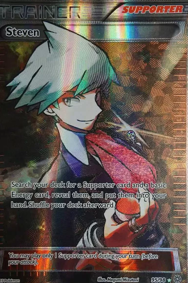 Pocket Monster Pokémon Kort-Steven 95/98 Full Art