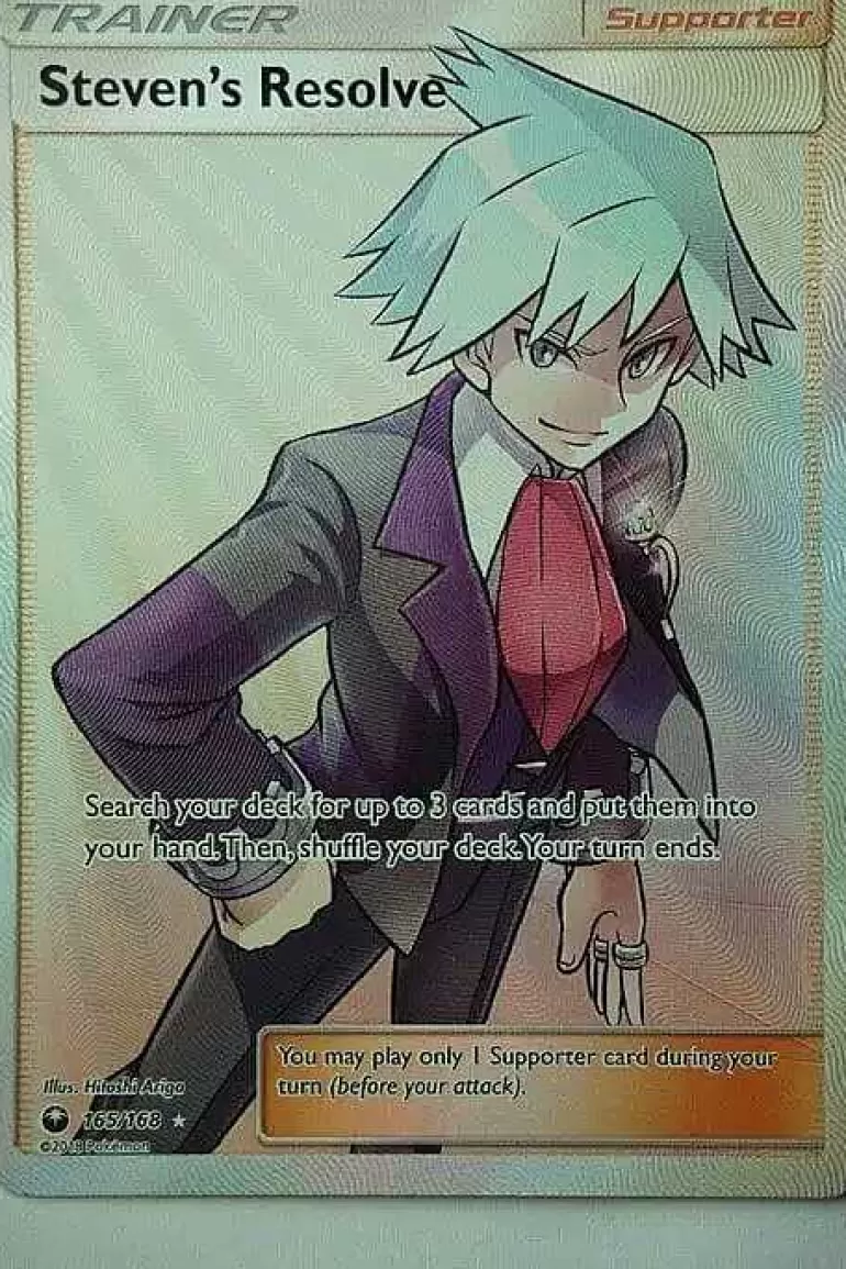 Pocket Monster Pokémon Kort-Steven'S Resolve 165/168 Full Art