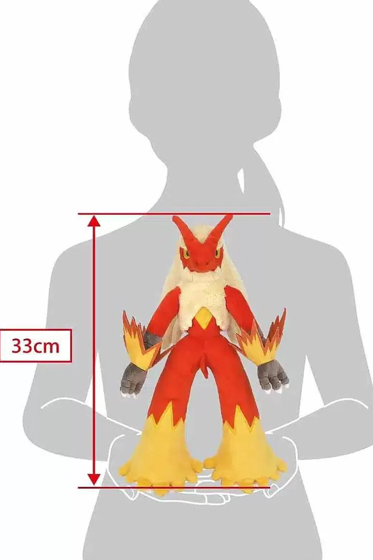 Pocket Monster Pokémon Bamser-Stor Japansk Blaziken Bamse