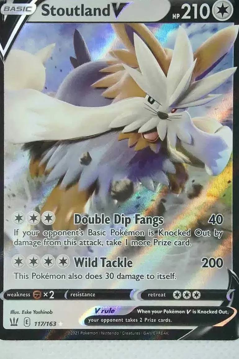 Pocket Monster Pokémon Kort-Stoutland V 117/163