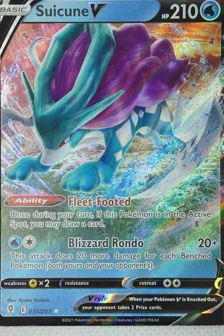 Pocket Monster Pokémon Kort-Suicune V 31/203