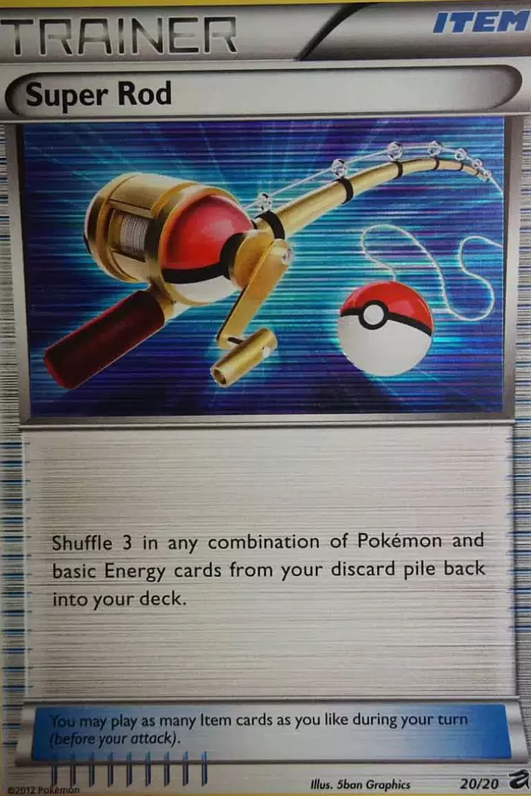 Pocket Monster Pokémon Kort-Super Rod 20/20 Holo
