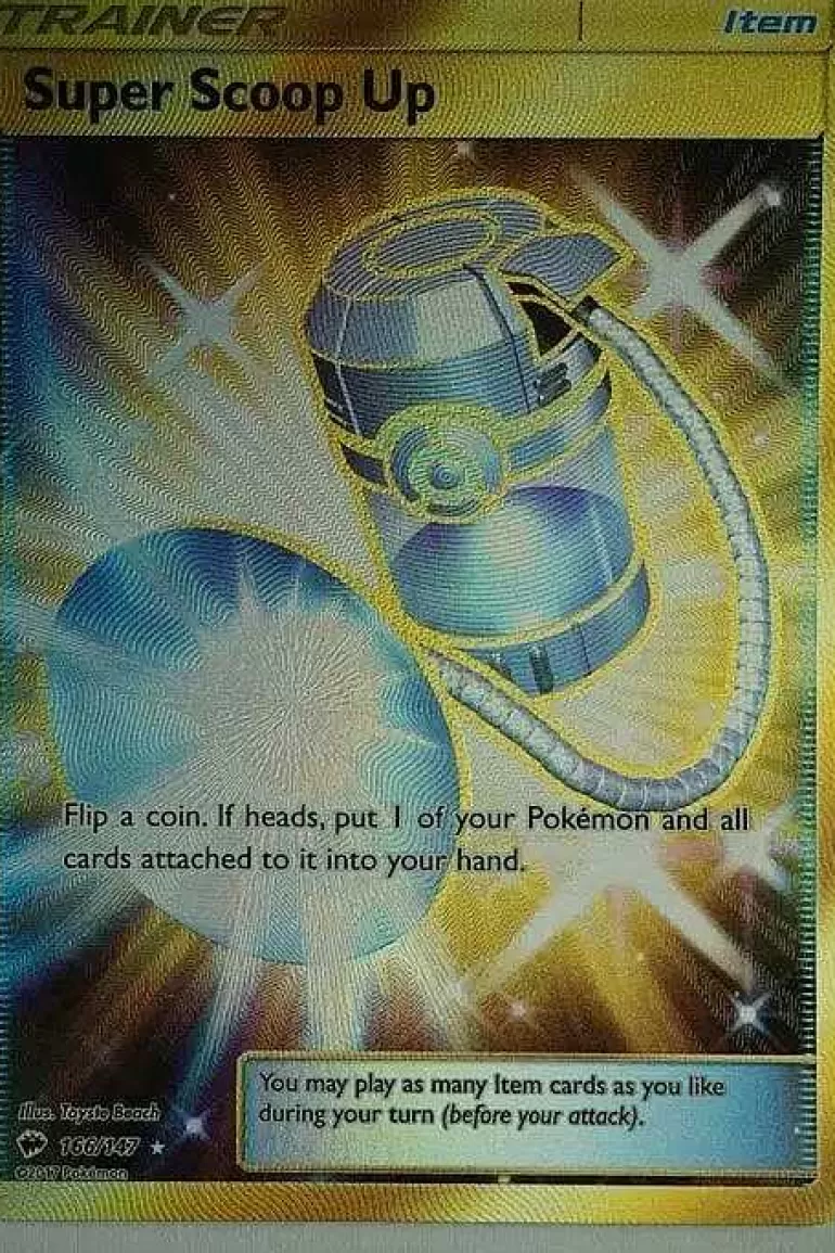 Pocket Monster Pokémon Kort-Super Scoop Up 166/147 Secret Rare