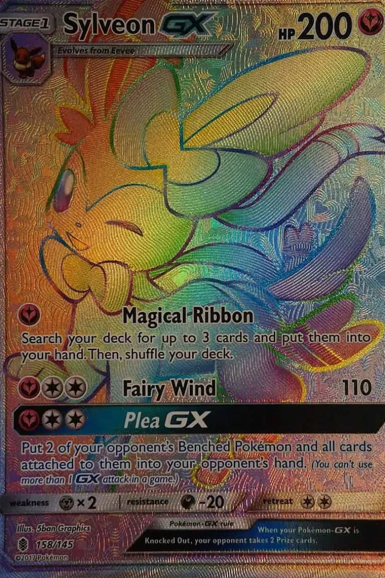 Pocket Monster Pokémon Kort-Sylveon Gx 158/145 Hyper Rare