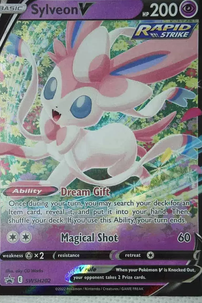 Pocket Monster Pokémon Kort-Sylveon V Swsh202