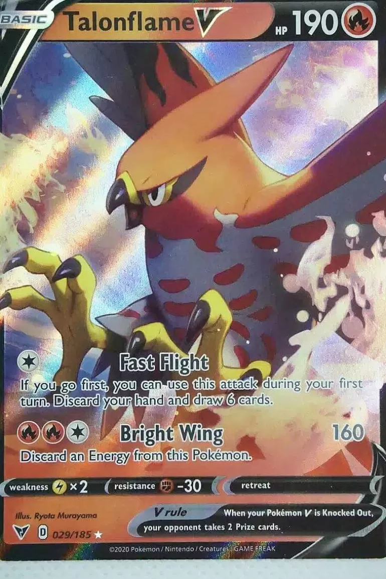 Pocket Monster Pokémon Kort-Talonflame V 029/185