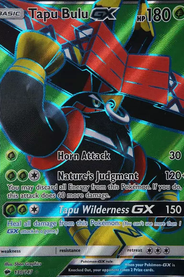 Pocket Monster Pokémon Kort-Tapu Bulu Gx 130/147 Full Art